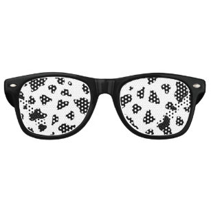 Cow Pattern Print  Retro Sunglasses