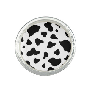 Cow Pattern Print Ring