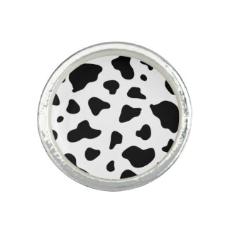 Cow Pattern Print Ring