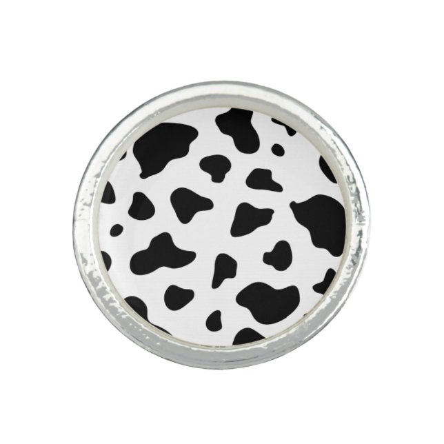 Cow Pattern Print  Ring (Front)