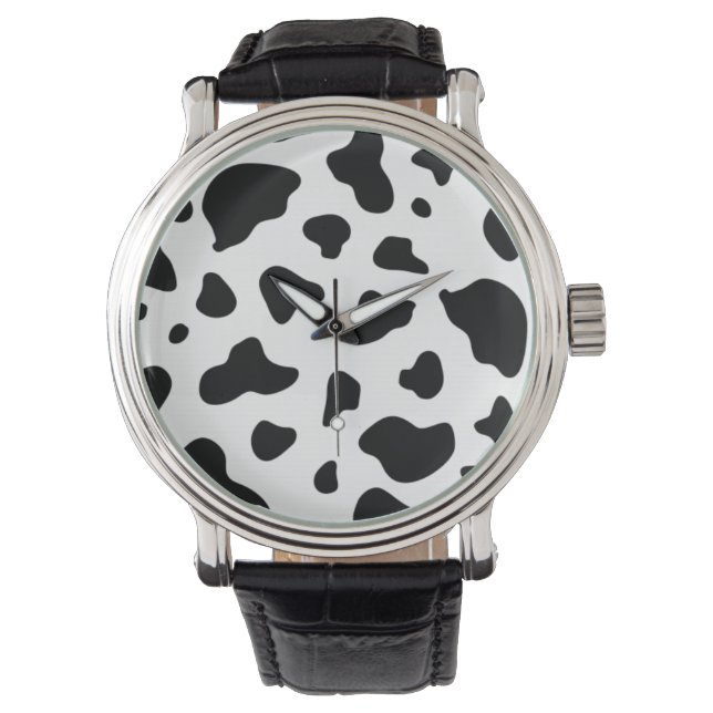 Cow Pattern Print Watch (Front)