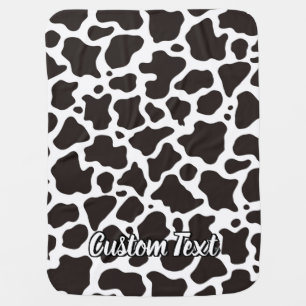 Cow Pattern Receiving Blanket
