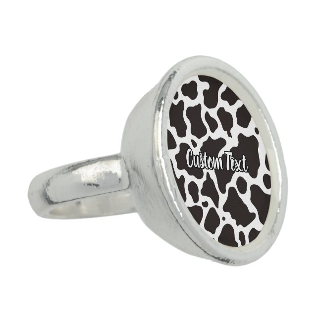 Cow Pattern Ring (Side)