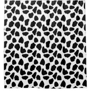 Cow pattern shower curtain