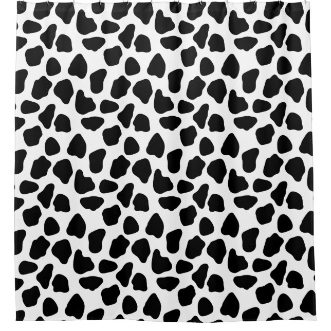 Cow pattern shower curtain (Front)