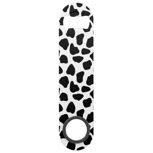 Cow pattern speed bottle opener (Front)