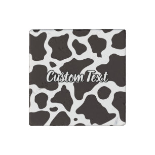 Cow Pattern Stone Magnet