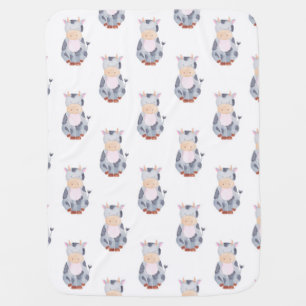 Cow Pattern Swaddle Blanket