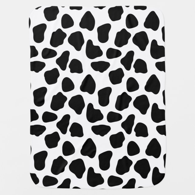 Cow pattern swaddle blanket (Front)