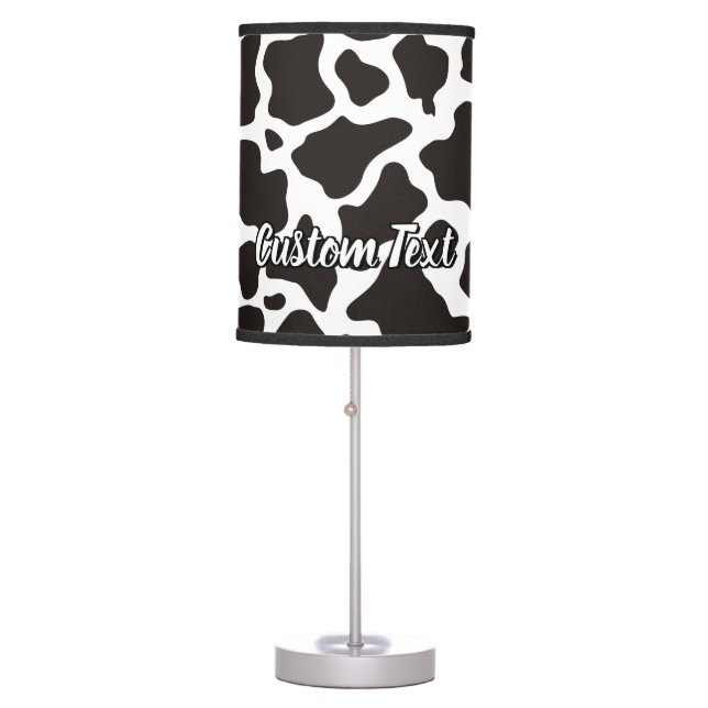 Cow Pattern Table Lamp (Front)