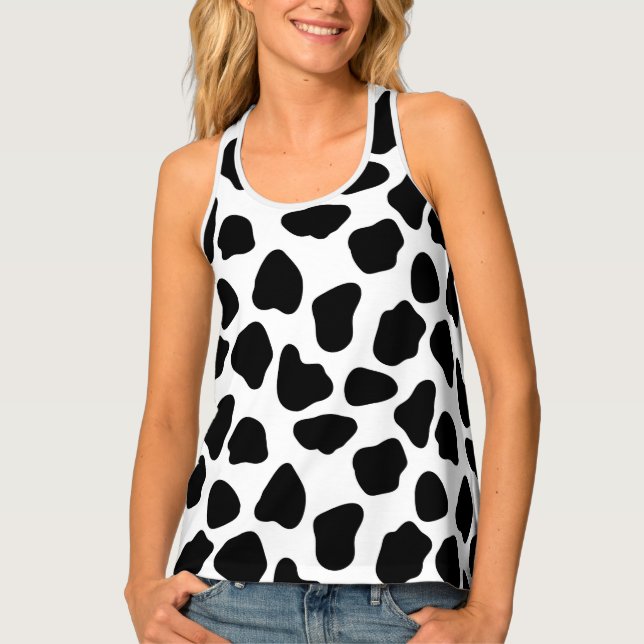 Cow pattern tank top (Front)
