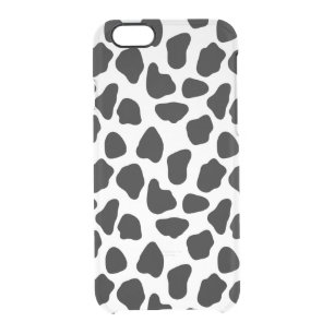 Cow pattern clear iPhone 6/6S case
