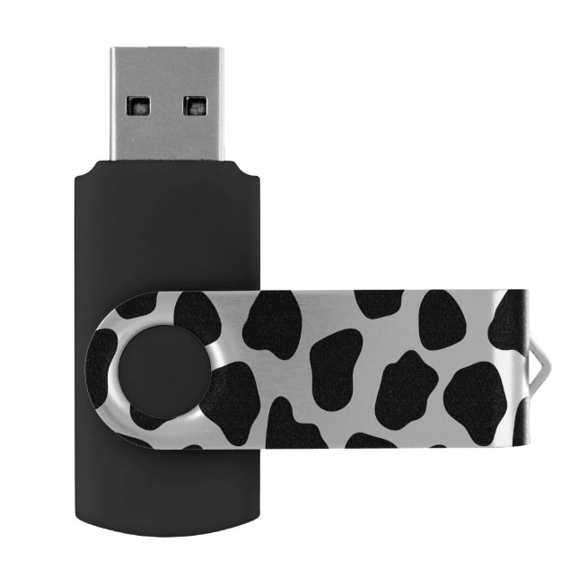 Cow pattern USB flash drive (Opened)