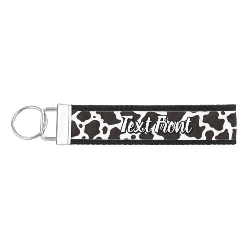 Cow Pattern Wrist Keychain