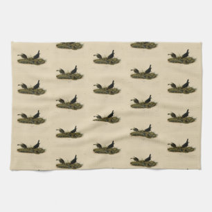 Cow-pen Bird (Cowbird) Audubon's Birds of America Kitchen Towel