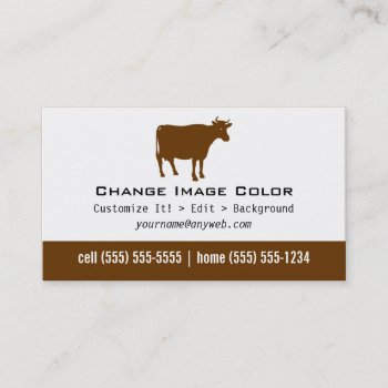 Cow - Personal Business Card by Thats_My_Name at Zazzle