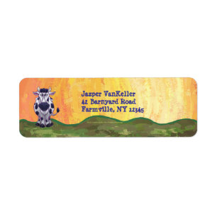 Cow Personalized Address Labels