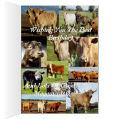 Cow Photo Collage, Udderly Great Birthday (Inside (Right))