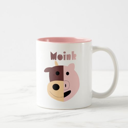 Cow  Pig  Moink coffee mug