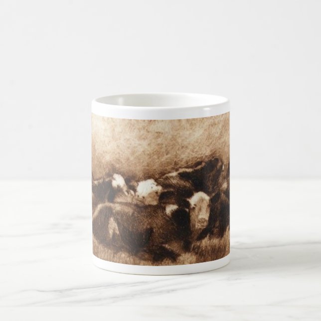 Cow Pile Monoprint Mug (Center)