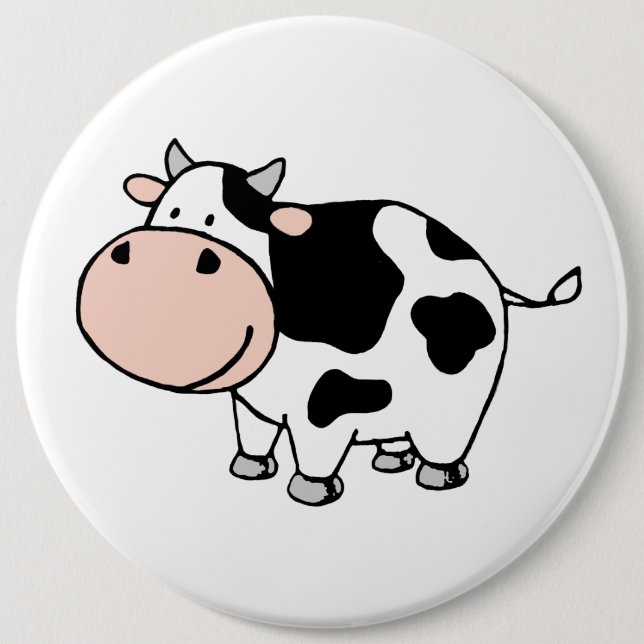 Cow Pinback Button (Front)