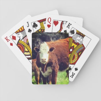 Cow Playing Cards by MarblesPictures at Zazzle