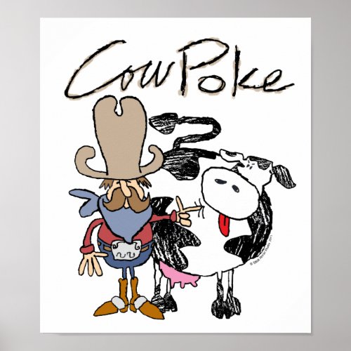 Cow Poke Poster