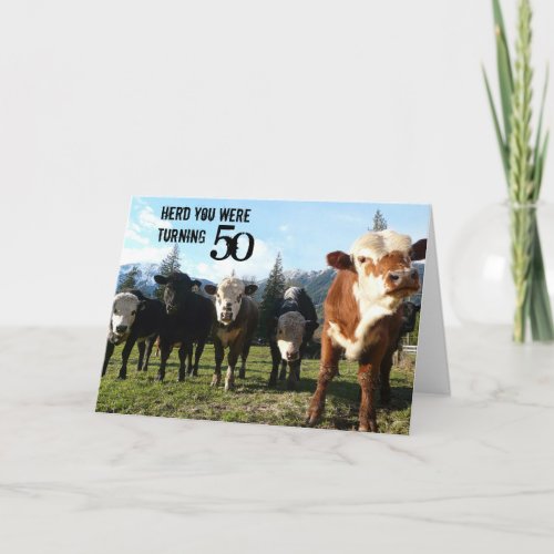 Cow Posse Card