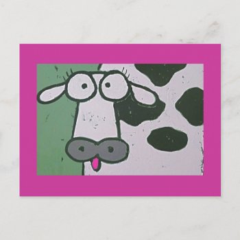 Cow Postcard by ronaldyork at Zazzle