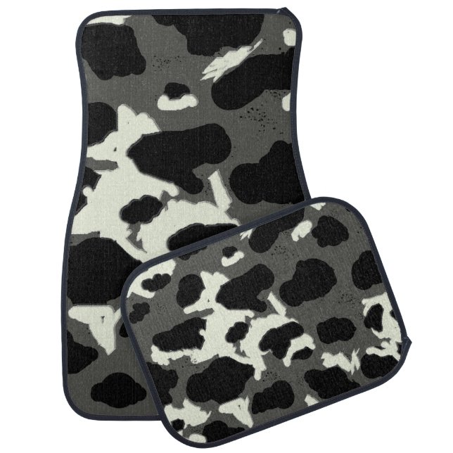 Cow Pox Design Car Floor Mat (Set)
