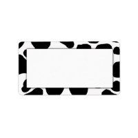 Cow Print Address Labels