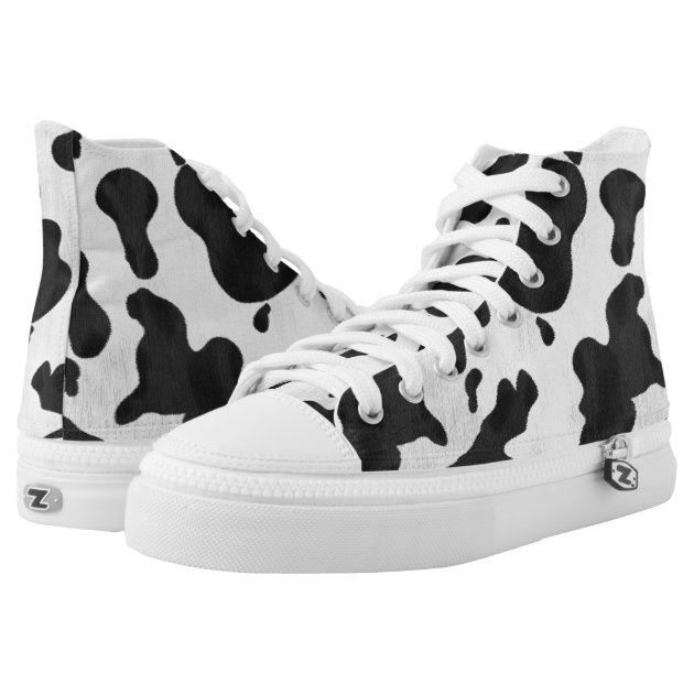 cow print high tops