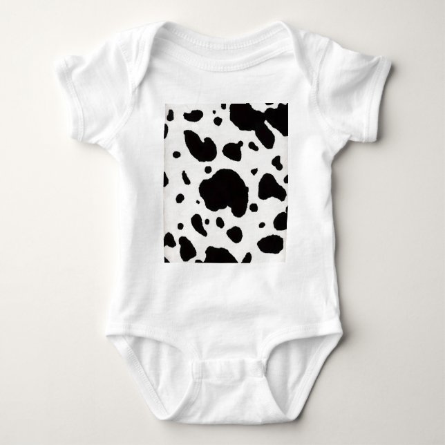 Cow Print Baby Bodysuit (Front)