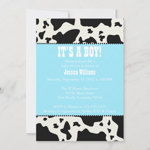 Printed baby hot sale shower invitations