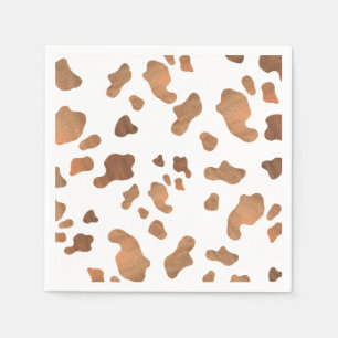 Cow Print Birthday Party Napkins