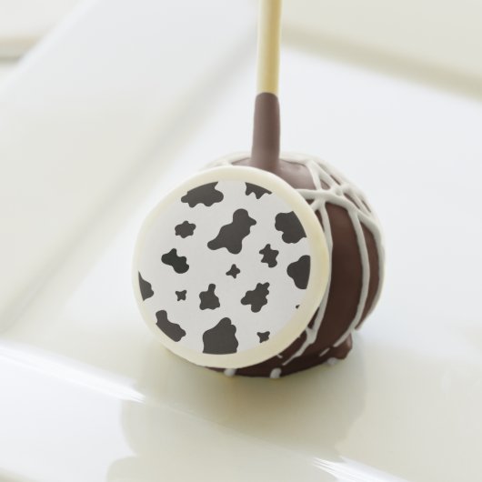 Cow Print Black and White Cake Pops (Front Insitu)