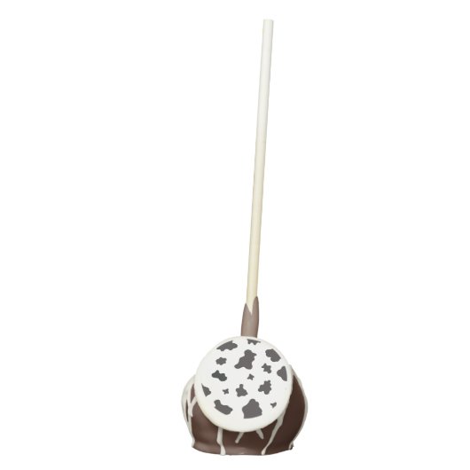 Cow Print Black and White Cake Pops (Front)