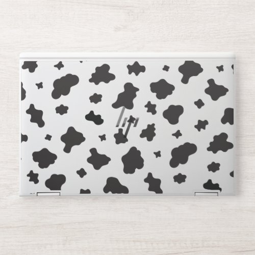 Cow Print Black and White HP Laptop Skin