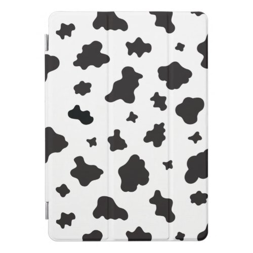 Cow Print Black and White iPad Pro Cover