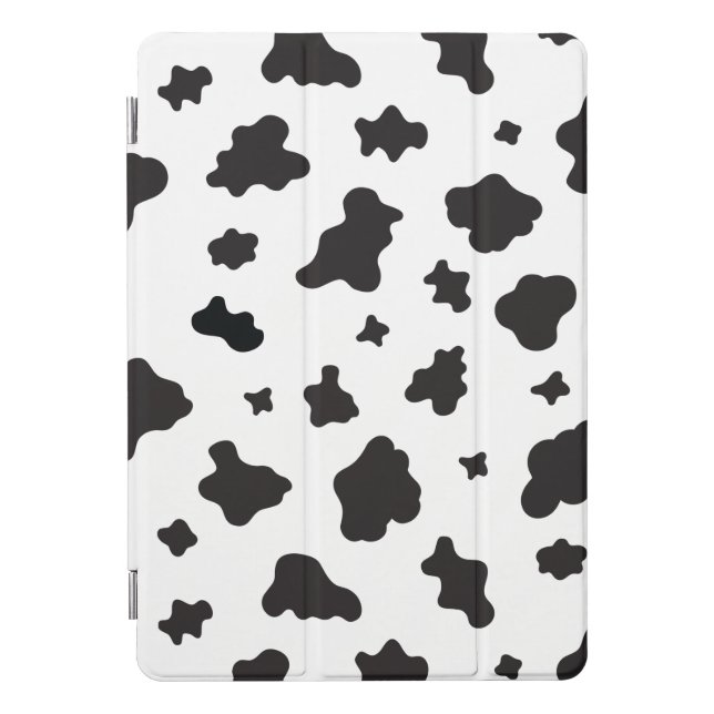 Cow Print Black and White iPad Pro Cover (Front)
