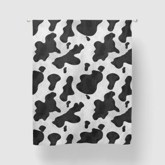 Cow Print Black White Western Animal Spots Pattern Blackout Curtains