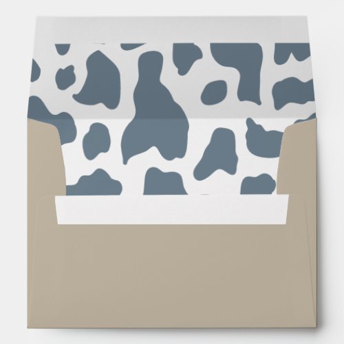 Cow Print Blue Southern Rodeo Envelope