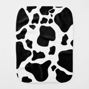 Cow Print Burp Cloth