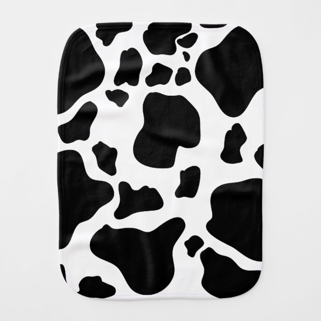 Cow Print Burp Cloth (Front)