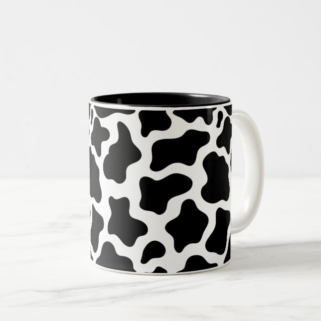 Cow Print Coffee Mug (Front Right)