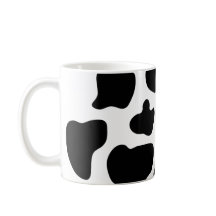 Cow print coffee mug | Personalizable