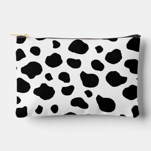 Cow Print Cow Pattern Cow Spots Black And White Accessory Pouch