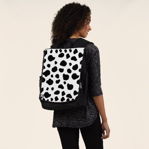 Cow Print Cow Pattern Cow Spots Black And White Backpack