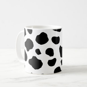 Cow Print, Cow Pattern, Cow Spots, Black And White Coffee Mug
