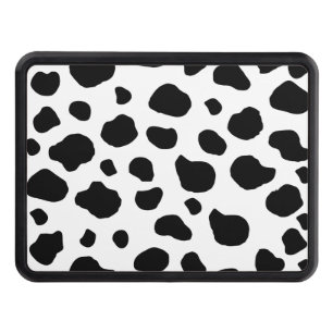 Cow Print, Cow Pattern, Cow Spots, Black And White Hitch Cover